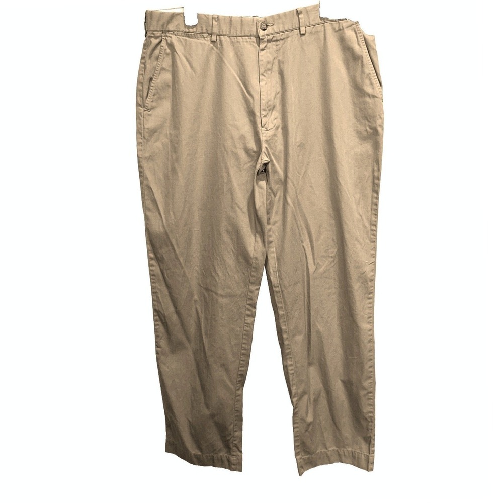 Polo Ralph Lauren Chino Pants 36x32 Mens Khaki Tan Straight Leg Cotton Twill - Picture 2 of 6